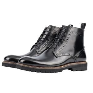 Vintage Foundry Co. Mens Blade Ankle Boots US 11 EU 44 Black Leather NIB